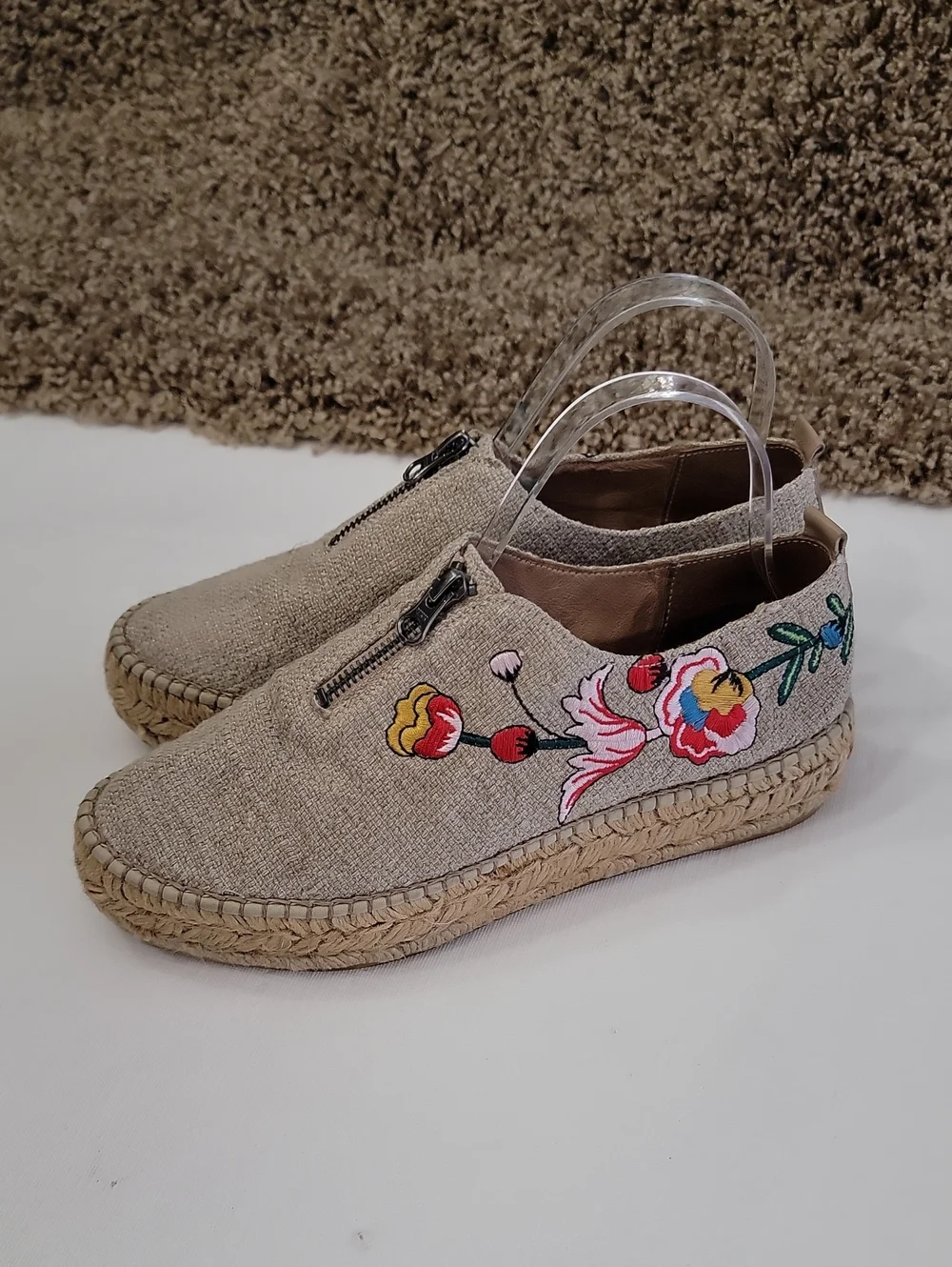 Eric Michael Embroidered Espadrilles sz40